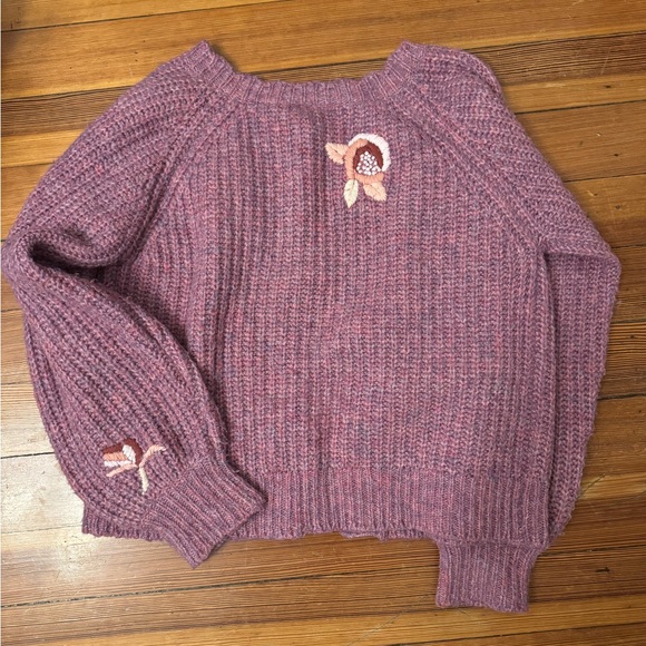 LoveShackFancy Brookie Cardigan in Snow Kiss Purple Size S - Picture 6 of 6